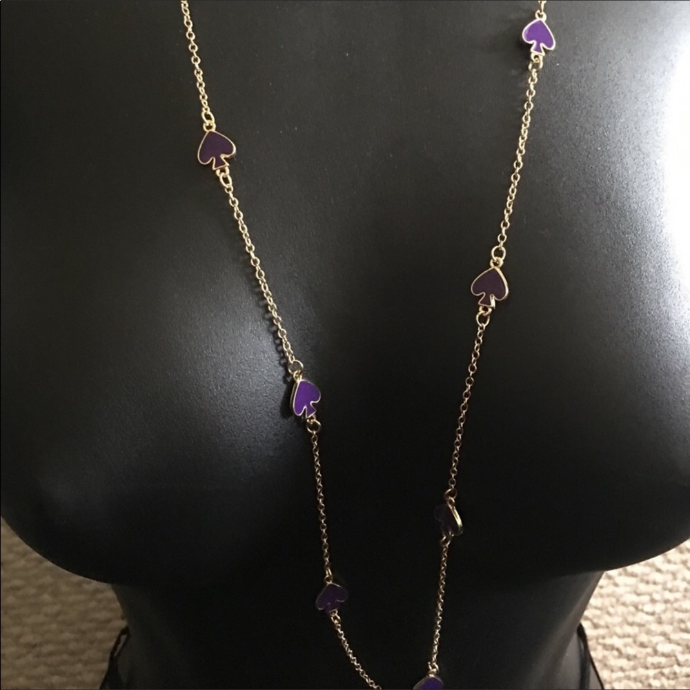 Purple kate spade necklace